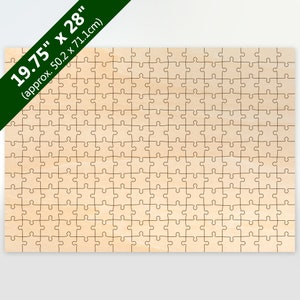 Blank Large 208 Pieces Wooden Puzzle