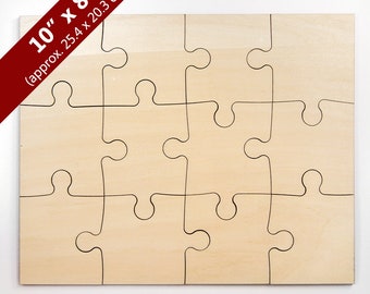 Blank wooden jigsaw puzzle sales
