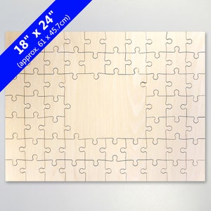 Blank 18x24 Wooden Guest Book Puzzle (59 Pieces)