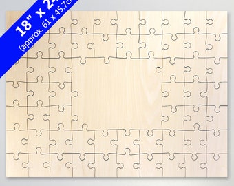 Blank 18x24 Wooden Guest Book Puzzle (59 Pieces)