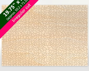 Blank 19.75X28 Irregular Cut Wooden Puzzle (931 pieces)
