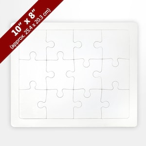 Blank 8x10 Tray Puzzle (12 Pieces)