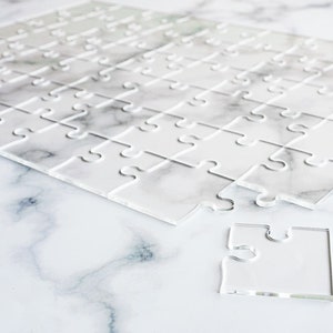 Difficult Nearly Transparent Acrylic Puzzle, Clear Plastic (12X16.5 54/285 Pieces)