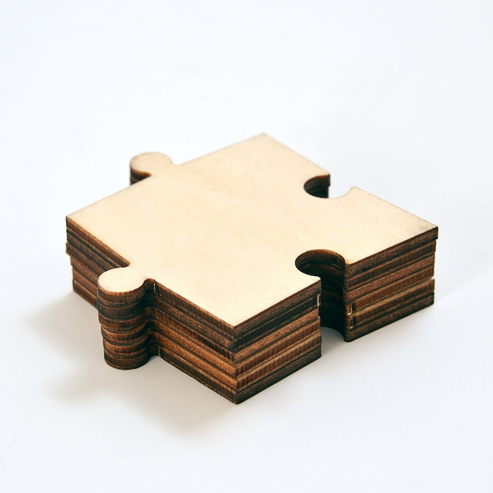Blank Single Endless Wooden Puzzle Piece Etsy Australia