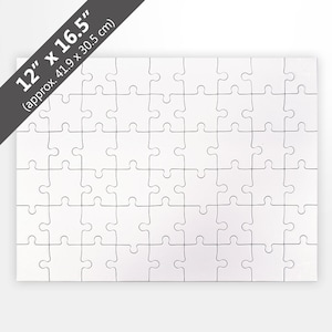 Blank 12x16.5 inch Jigsaw Puzzle (54 Pieces)