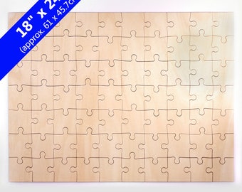Blank 18x24 Traditional Cut Wooden Puzzle (70 pieces)
