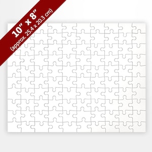 Blank 10x8 White Puzzle (100 Pieces)