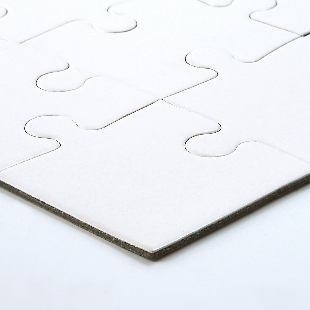 MUYAPAY 10 Puzzle Bianco da 10×15 CM, Puzzle Bambini 3 Anni, Set per Colorare Bambini, per Artigianato Fai da Te Puzzle di Legno, Artigianato Festa di