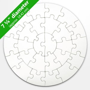 Blank Round Puzzle (26 Pieces)