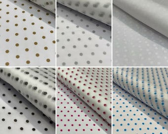 Polka Dot Printed Tissue Paper Acid Free High Quality Bio Recyclable 9 Colours