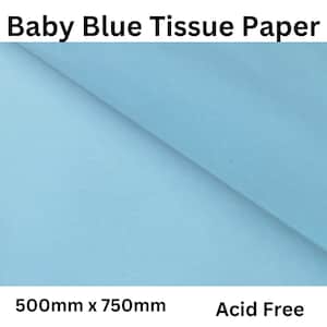 May include: A sheet of baby blue tissue paper, 500mm x 750mm, acid free.