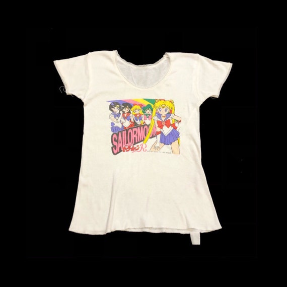 90s Sailor Moon Baby Tee Rare !
