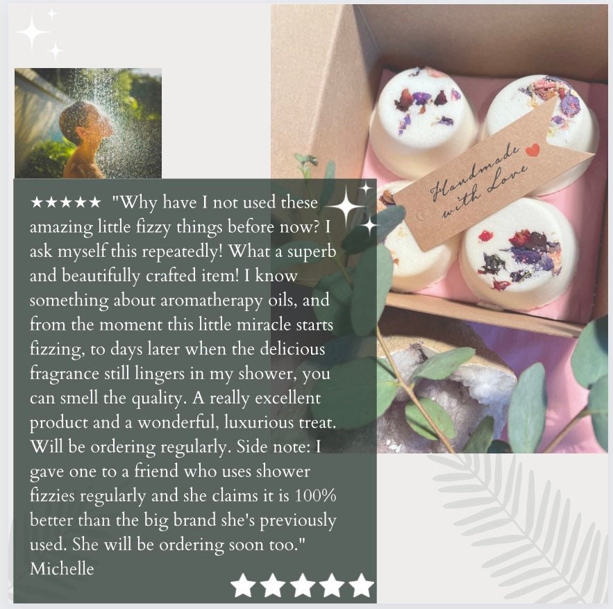 Shower Steamers UK Made 4 Pack Aromatherapy Shower Bombs Etsy