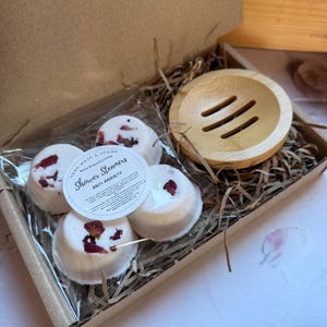 Aromatherapy Shower Steamers: Handmade Essential Oil Spa Gift, Set of 4