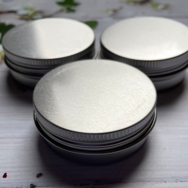 4cm Aluminium Tin with EPE liner in lid, Metal tin for balms, Metal tins for storage, metal tin for crafts, metal tin for beauty products