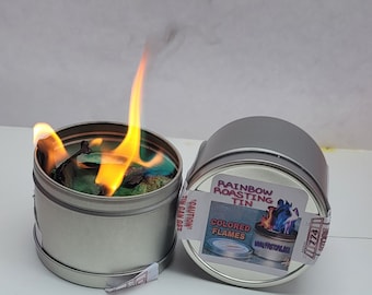 COLORED Fire Tin, Flame Tin, Rainbow Colors,Bonfire,Fire Pit "Free Shipping"