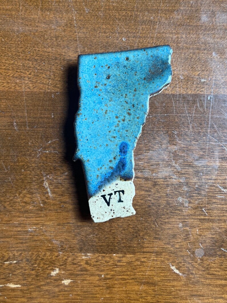 Vermont Ceramic Magnet Pottery Home Decor Ceramic House Warming Gift image 4