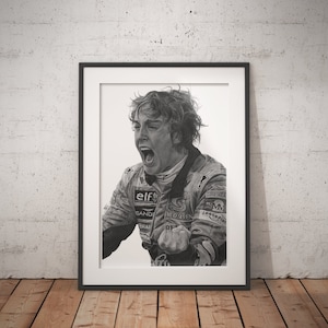 Druck der Zeichnung in limitierter Auflage | Fernando Alonso 2005 | Renault F1 Team-Poster | Formel 1 Poster | F1 | A4 | A3 | A2