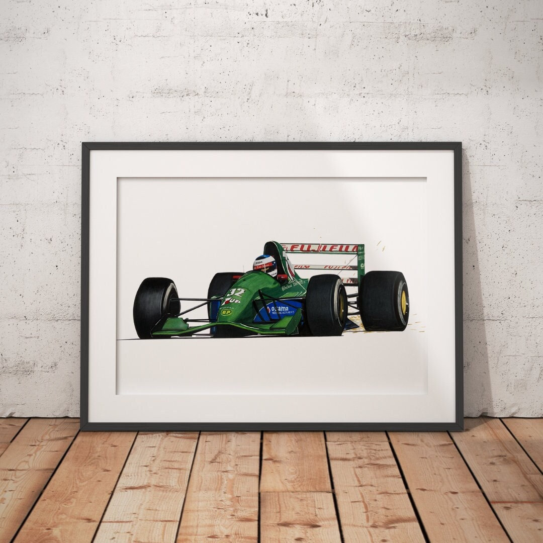 限定版の図面プリント |ジョーダン ベネトン 7up ミハエル