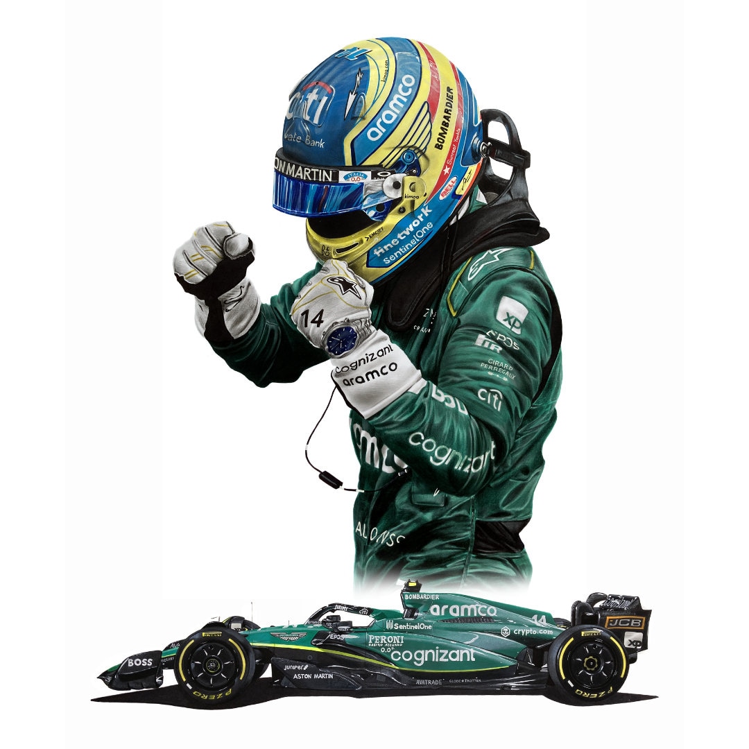 Fernando Alonso 2023 Aston Martin Aramco Cognizant F1 Team Polo