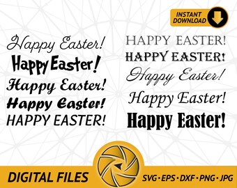 Happy Easter Letters Digital Download Bundle para imprimir Papel / Imán / Pegatina / Camiseta