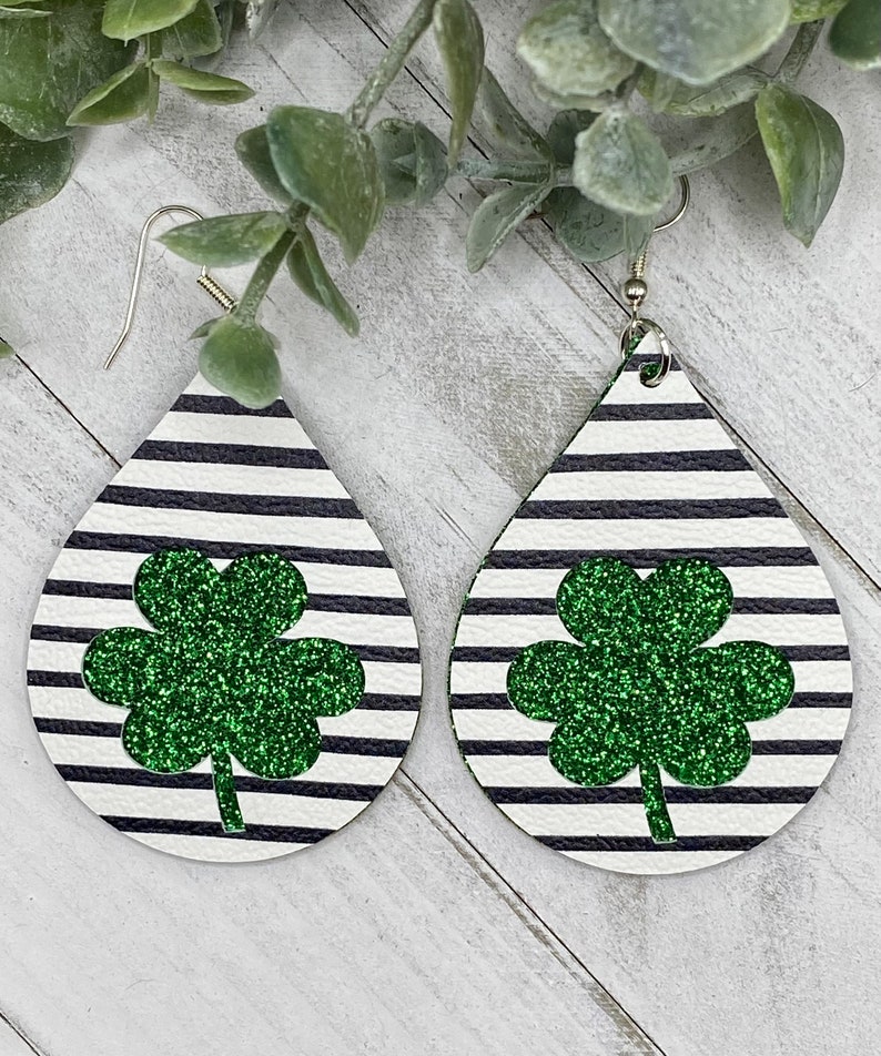 Fun & Easy Shamrock Earrings For St Patrick's Day