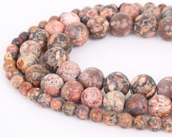6mm Flat Heart Leopard Skin Jasper beads 16/" Strand approx. 70 beads natural