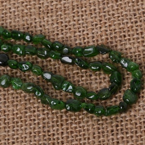 16" Emerald Green Russian Diopside Chip Nugget Beads ap.5-8mm #85490 