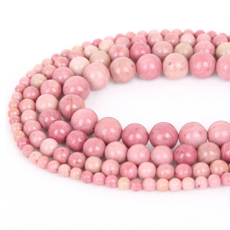 Bead Supplies Size 14x10mm - Oval Barrel Pink /& Gray Rhodonite Jewelry Supplies 12 Pieces Geuine Gemstones R Natural