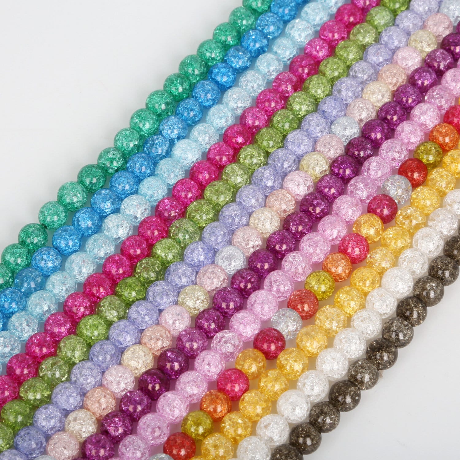 13 Colors of Crackle Beads 6mm 8mm 10mm 12mm Crystal - Etsy