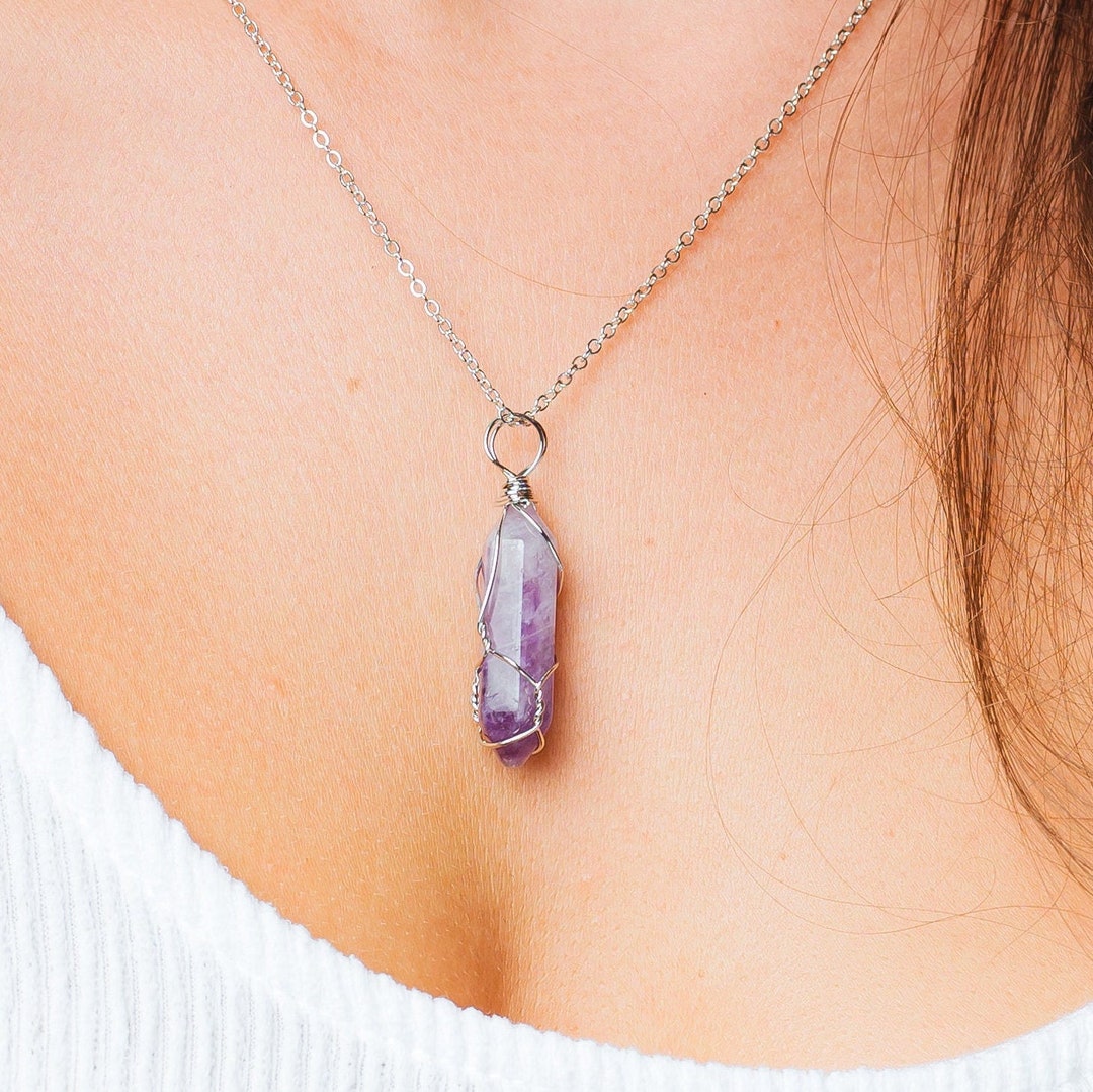 🔥HUGE SALE Handmade real raw Moonstone Crystal stone chakra healing  Necklace | eBay