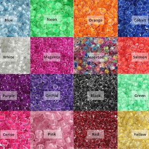 45g 6/0 8/0 or 12/0 Neon Inside Color Glass Seed Beads, Neon Rocailles, Color Lined Seed Beads, Color Lined Rocailles