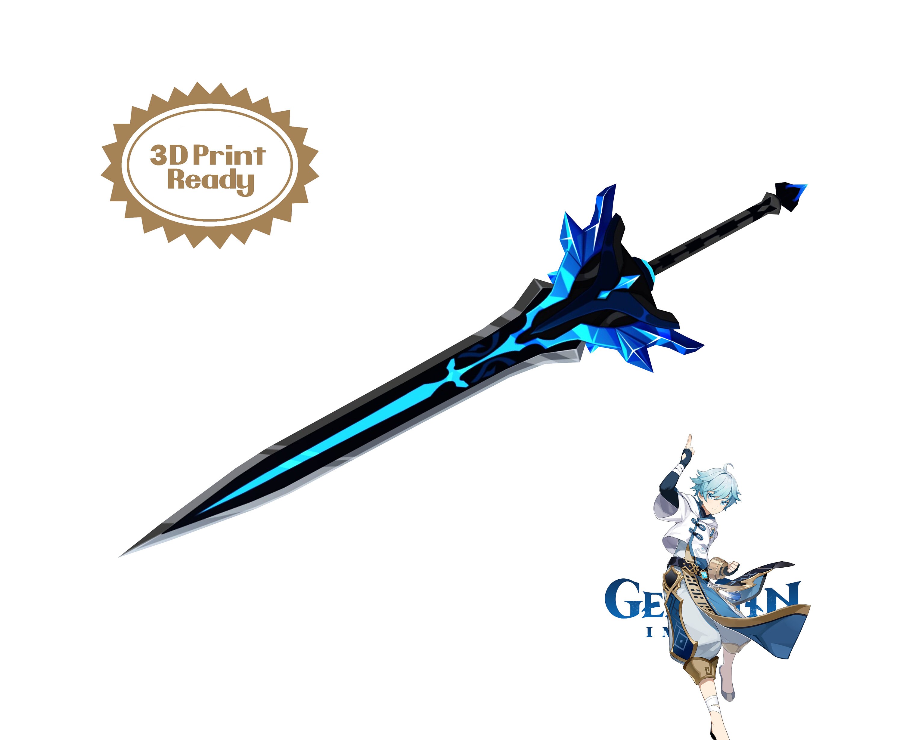 Genshin Impact Snow Tombed Starsilver Digital 3d Model Etsy
