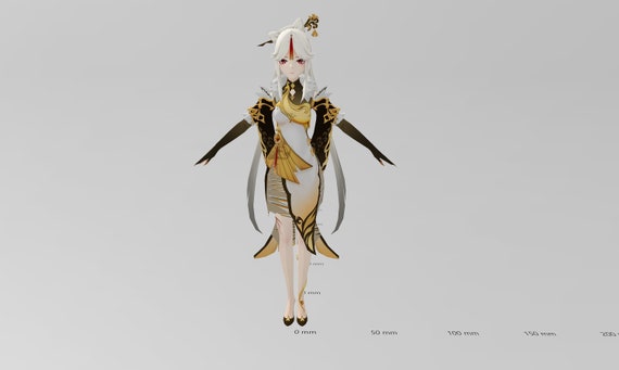 Genshin Impact Ningguang Digital 3D Model Character File | Etsy
