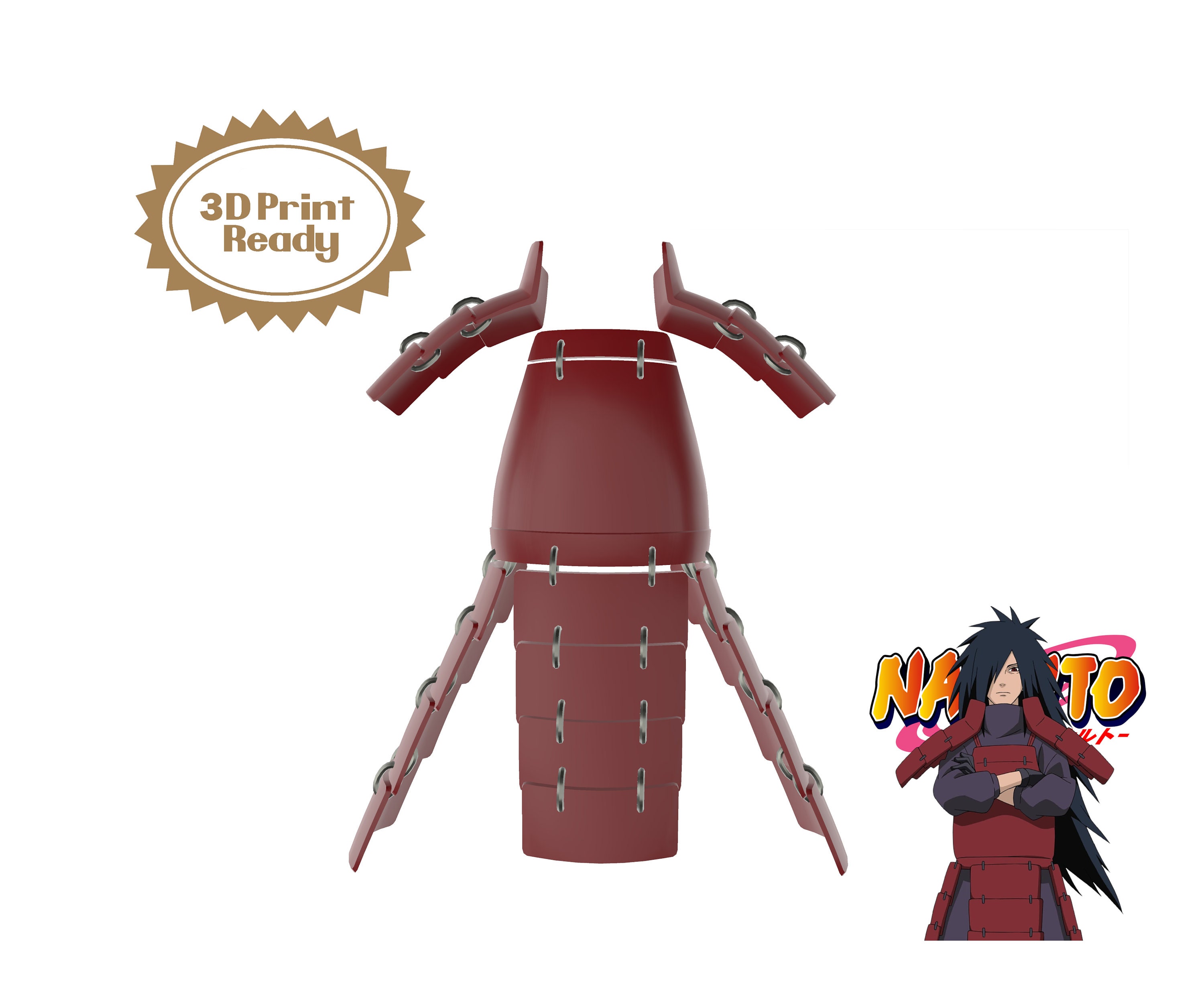 Madara Uchiha Armor 3D Model Digital File Naruto Shippuden | Etsy