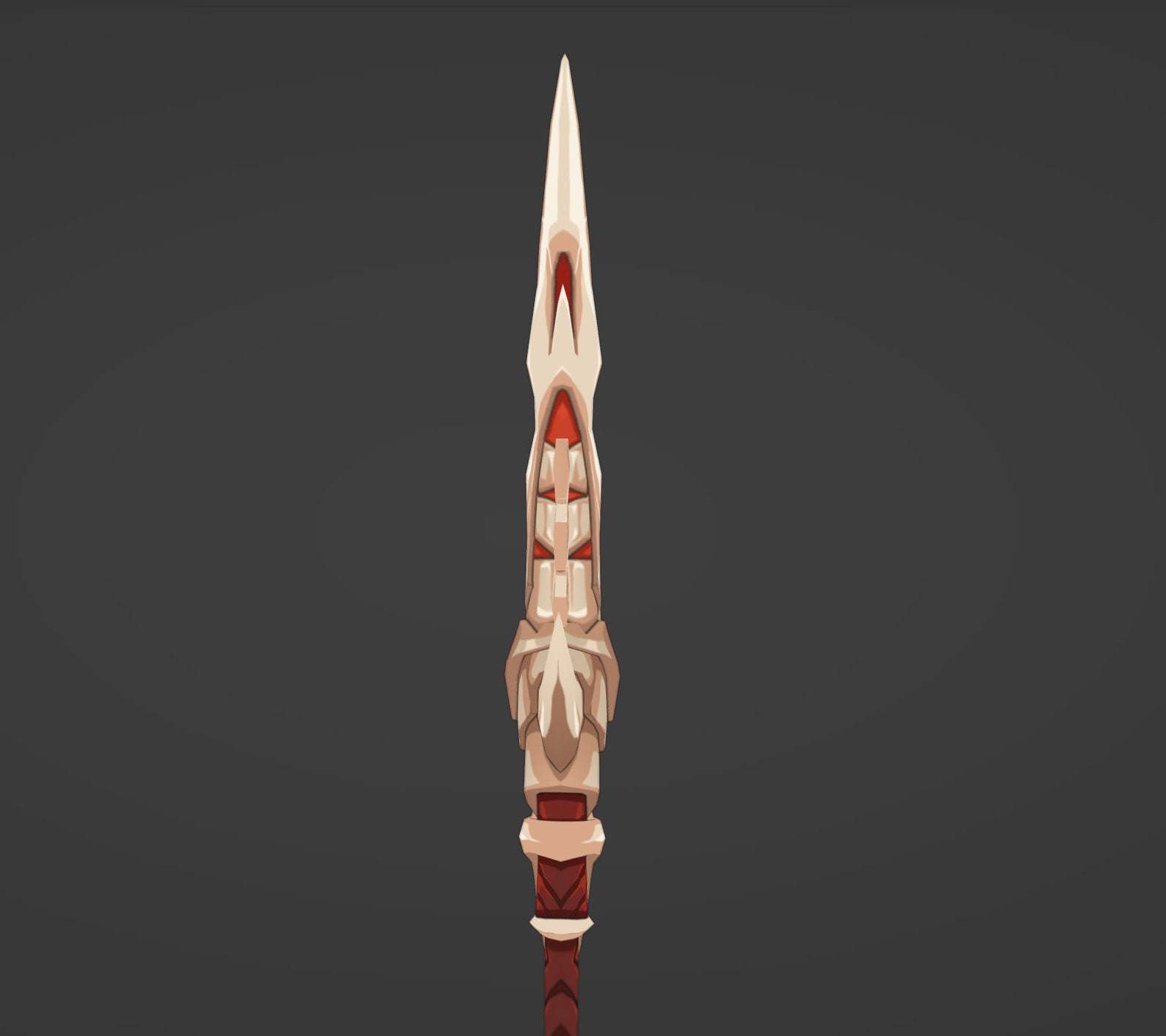 Genshin Impact Dragonspine Spear Digital 3D Model Divided Etsy Ireland