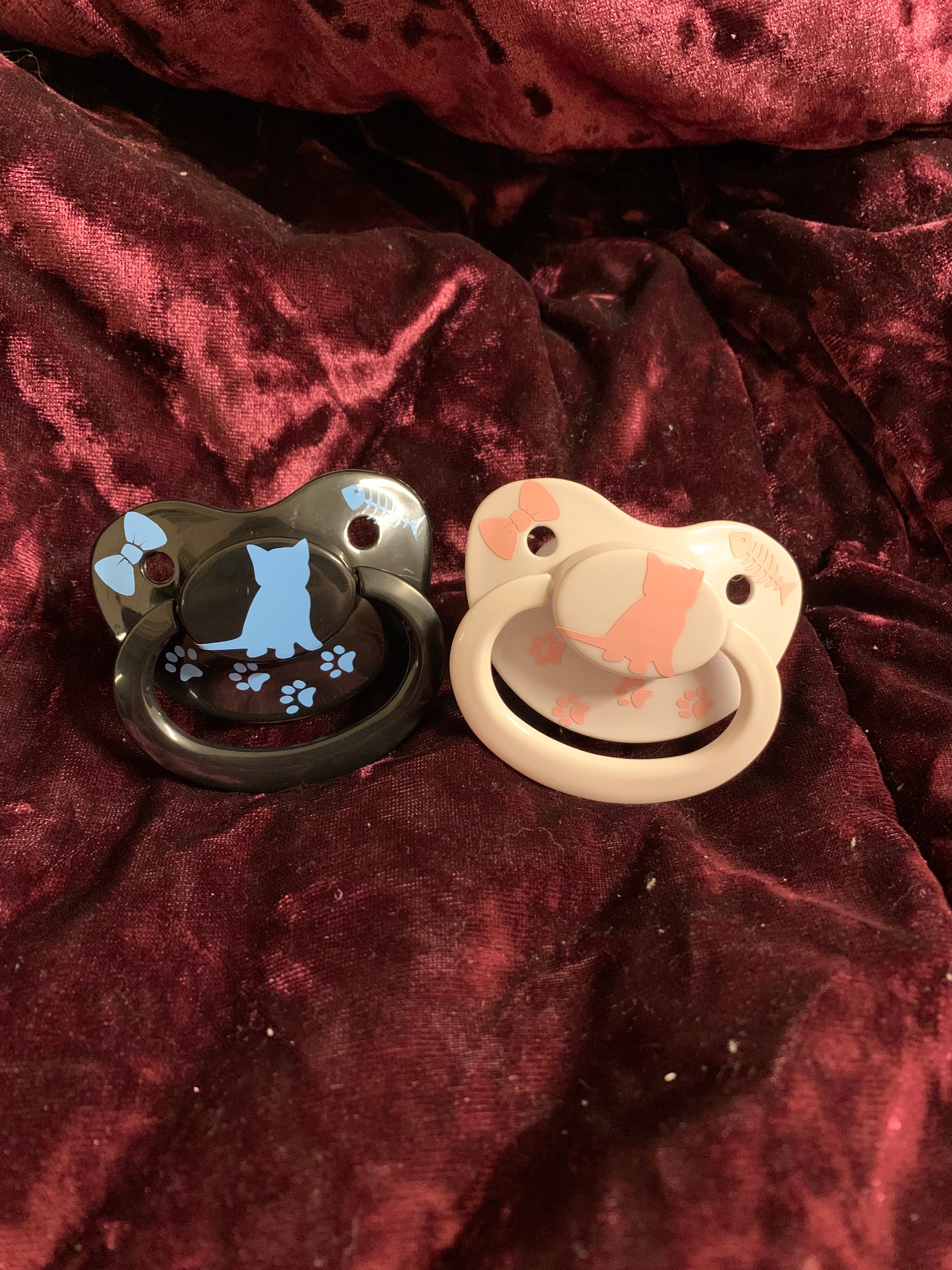 Kitten Themed ADULT Pacifier custom Color - Etsy