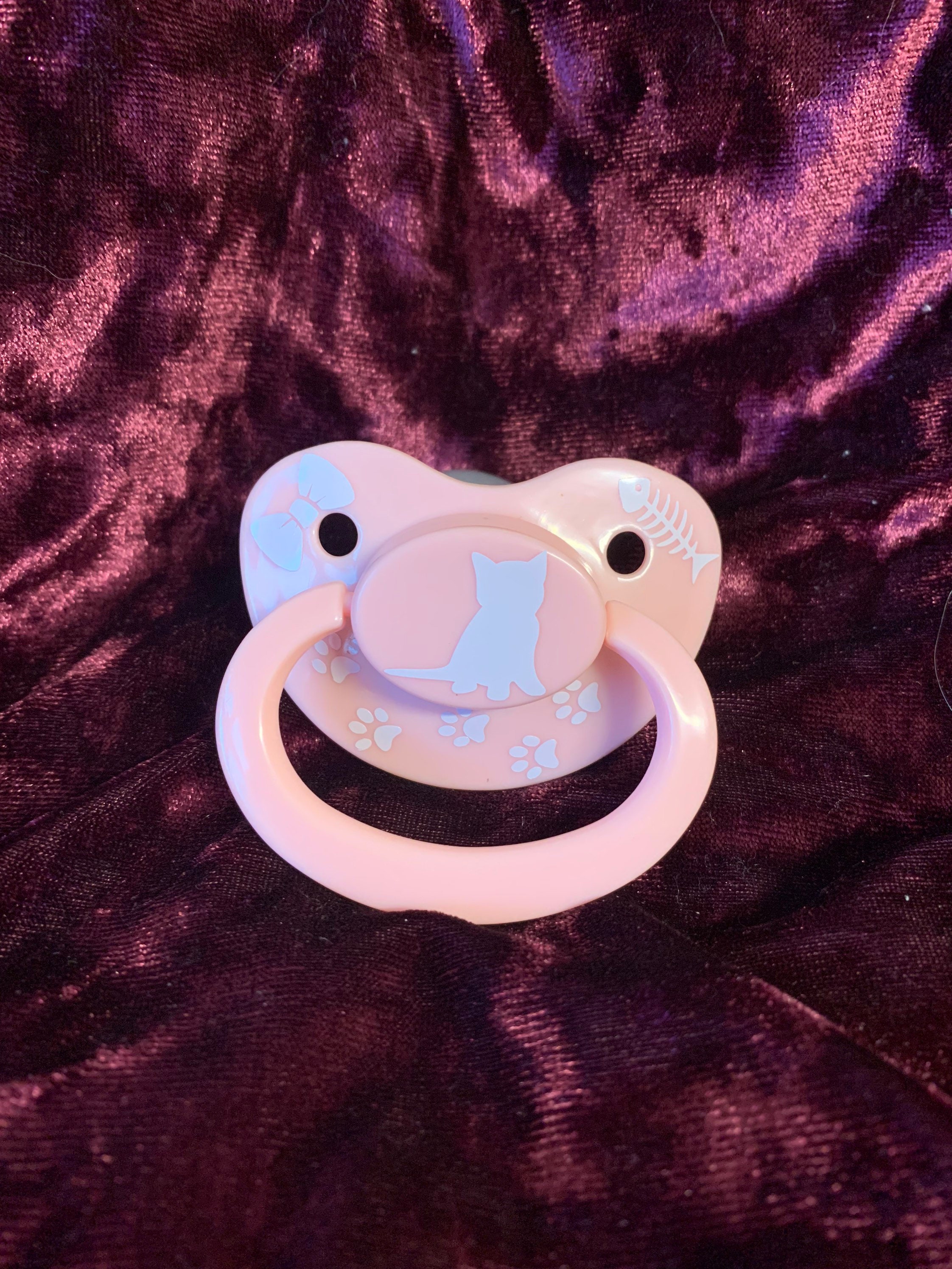 Kitten Themed ADULT Pacifier custom Color - Etsy