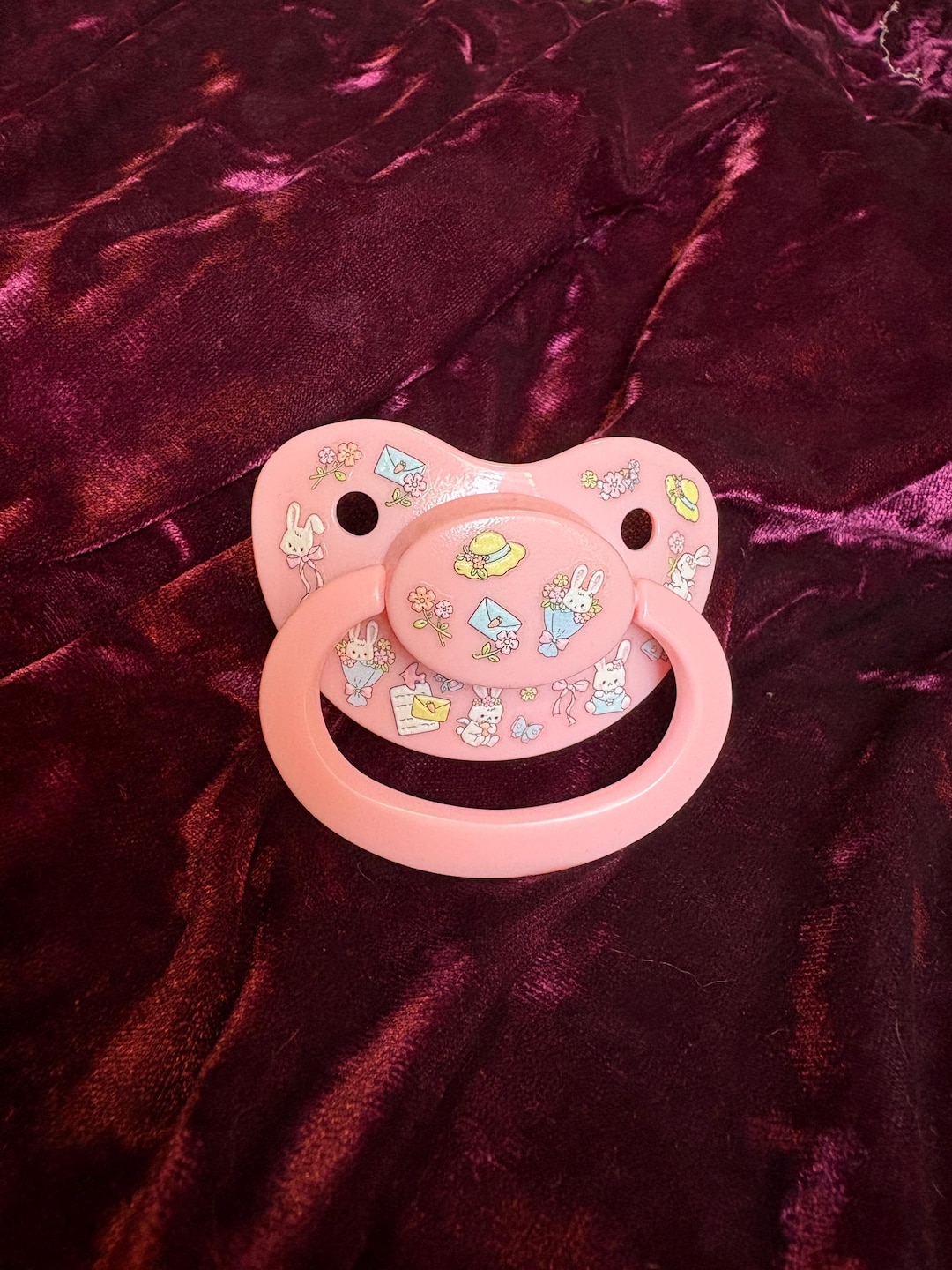 Pink Pacifier Image Premade Pink Bunny ADULT pacifier - Etsy Sverige