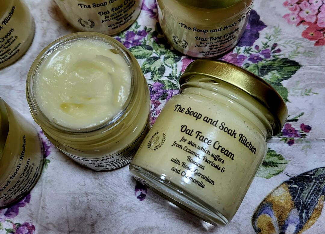 Oat Face Cream Eczema Psoriasis Rosacea Etsy UK