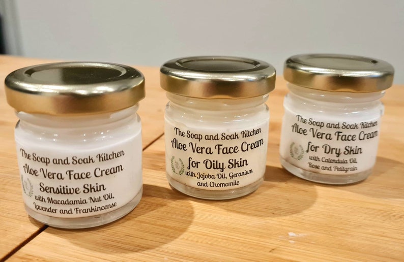 Aloe Vera Face Cream 4 Options Etsy UK