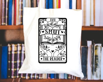 Smut Readers Tote Bag, This Is My Smut Tote, Smutty Book Reader, Spicy Book Lover Gift, Book Lover Tote, tarot card smut, gift for her