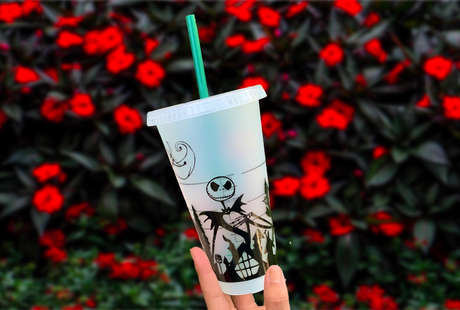 Nightmare Before Christmas Cup Custom Cup Starbucks Vinyl Etsy