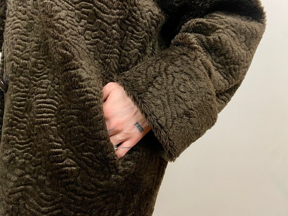 Vegan fur teddy Bear coat vintage from ZE ZE, ove… - image 4