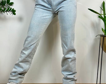 Jeans in denim azzurro chiaro anni '90 - FRESH SPIRIT - Lunghezza regolabile