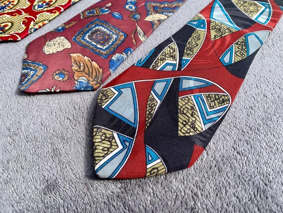 Abstract necktie SET  / artsy pattern style Colle… - image 4