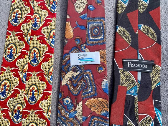 Abstract necktie SET  / artsy pattern style Colle… - image 6