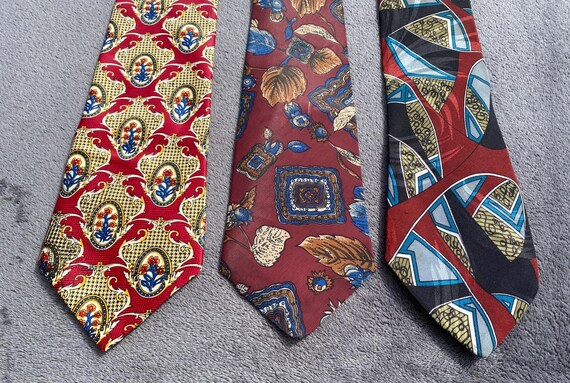 Abstract necktie SET  / artsy pattern style Colle… - image 1
