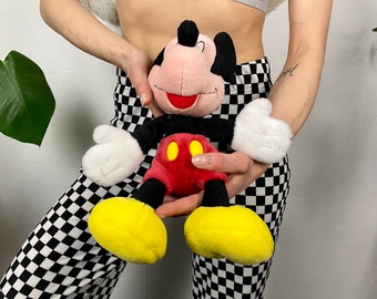 ミッキーマウス　特大　ぬいぐるみ　ヴィンテージ 難あり】80s HASBRO ミッキーマウス 70cm ジャンボ ヴィンテージドール