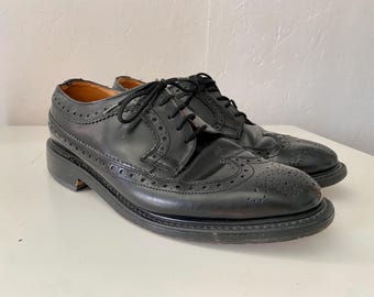 Buy Vintage 90's Fancy Long Toe Leather Classy Shoes in Black